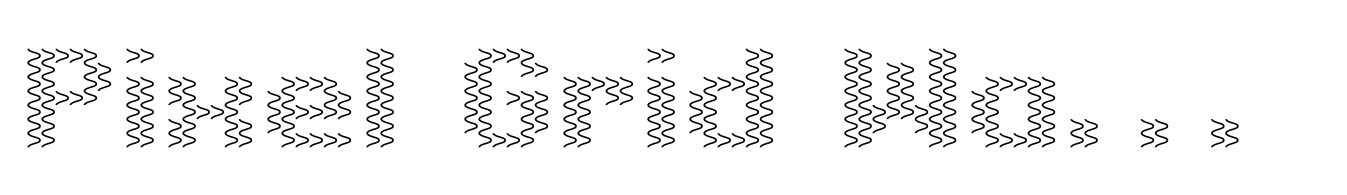 Pixel Grid Water Thin M